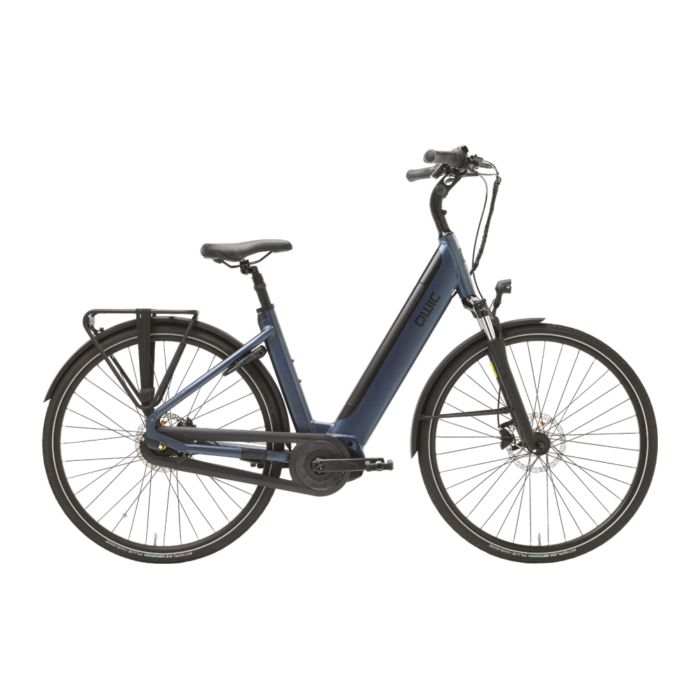 stap Eik Sta in plaats daarvan op Qwic Premium I MN7+ dame blauw | 95% van onze elektrische fietsen /  speed-bikes steeds in voorraad! Kom ze testen.